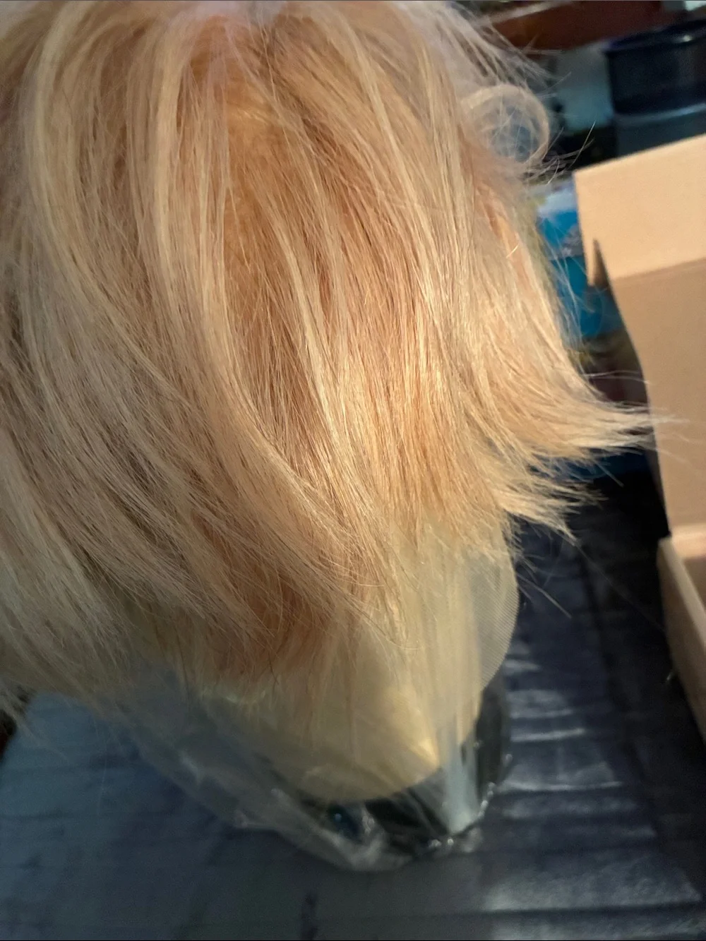 Blonde Short Layered Women's Wig - Natural Golden Blonde New
